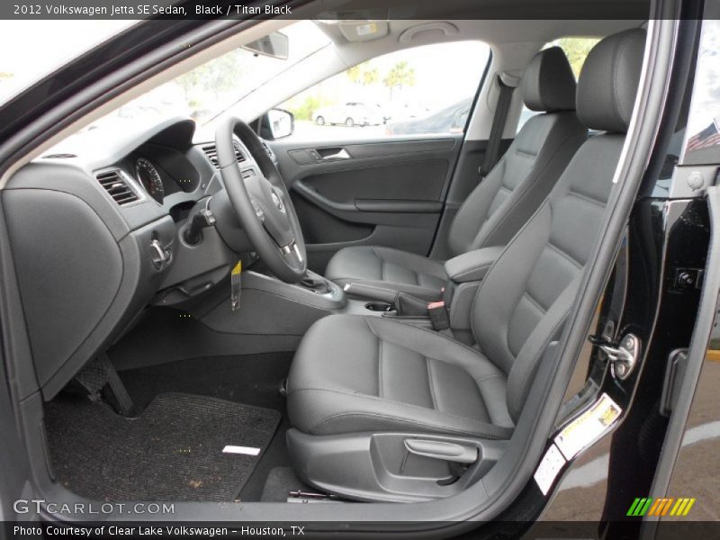 Black / Titan Black 2012 Volkswagen Jetta SE Sedan