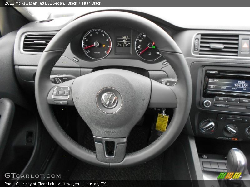 Black / Titan Black 2012 Volkswagen Jetta SE Sedan