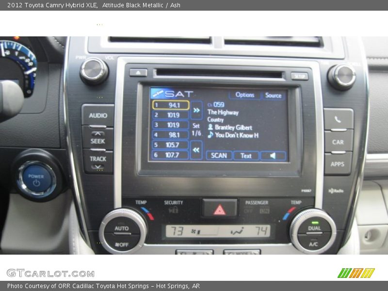 Attitude Black Metallic / Ash 2012 Toyota Camry Hybrid XLE