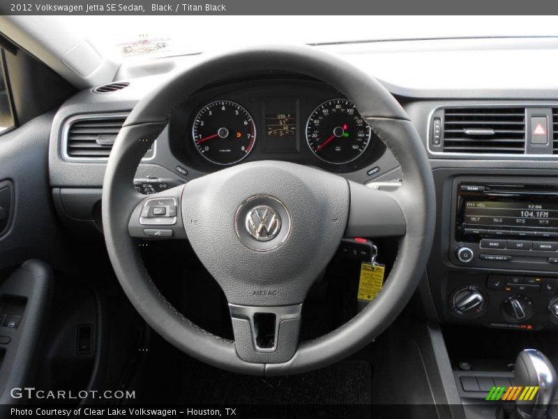 Black / Titan Black 2012 Volkswagen Jetta SE Sedan