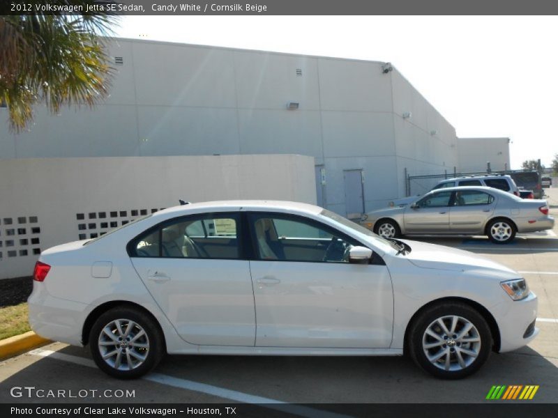 Candy White / Cornsilk Beige 2012 Volkswagen Jetta SE Sedan