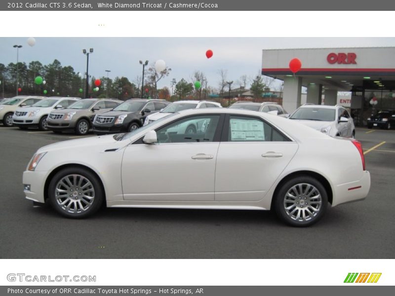 White Diamond Tricoat / Cashmere/Cocoa 2012 Cadillac CTS 3.6 Sedan