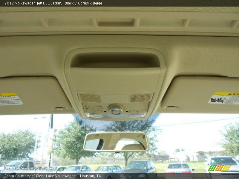 Black / Cornsilk Beige 2012 Volkswagen Jetta SE Sedan