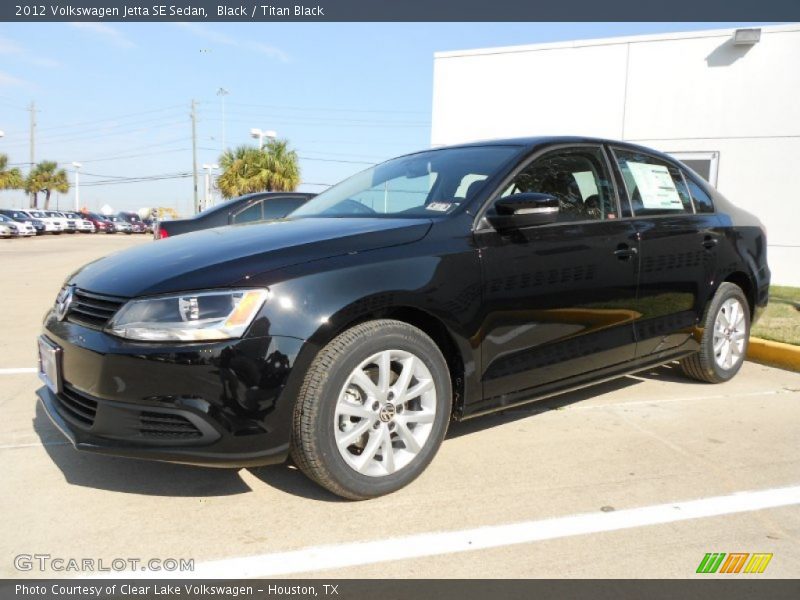 Black / Titan Black 2012 Volkswagen Jetta SE Sedan