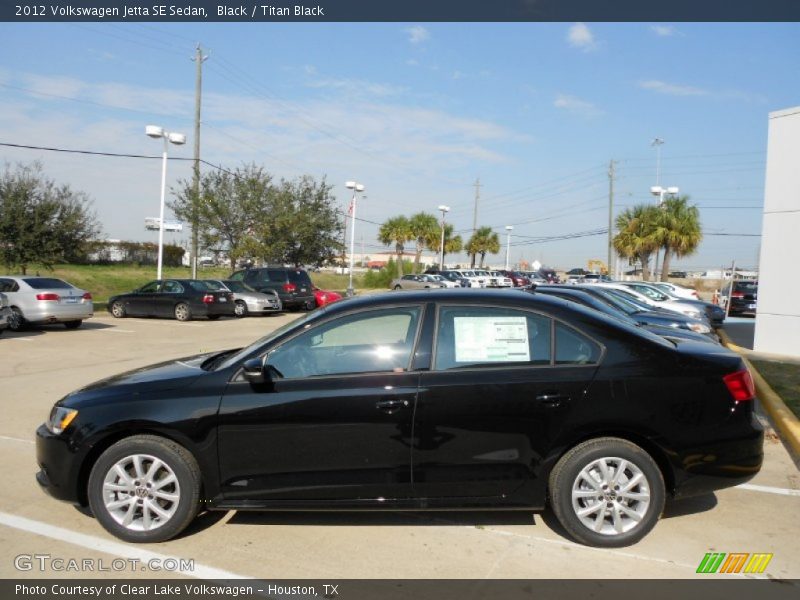 Black / Titan Black 2012 Volkswagen Jetta SE Sedan