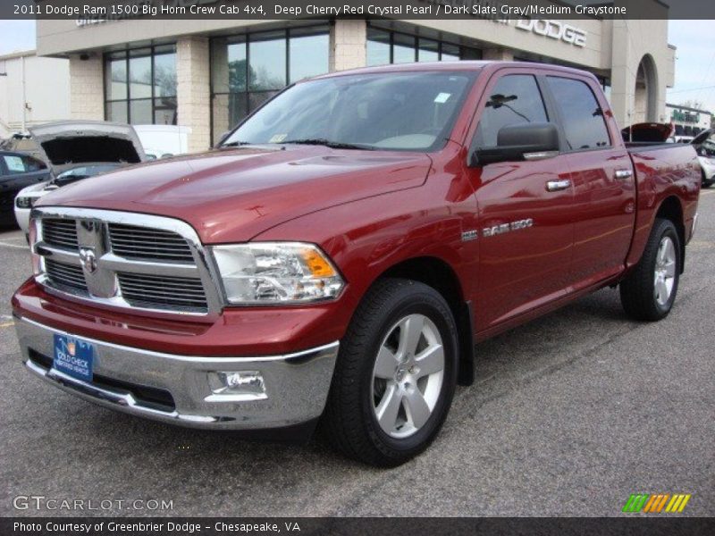 Deep Cherry Red Crystal Pearl / Dark Slate Gray/Medium Graystone 2011 Dodge Ram 1500 Big Horn Crew Cab 4x4