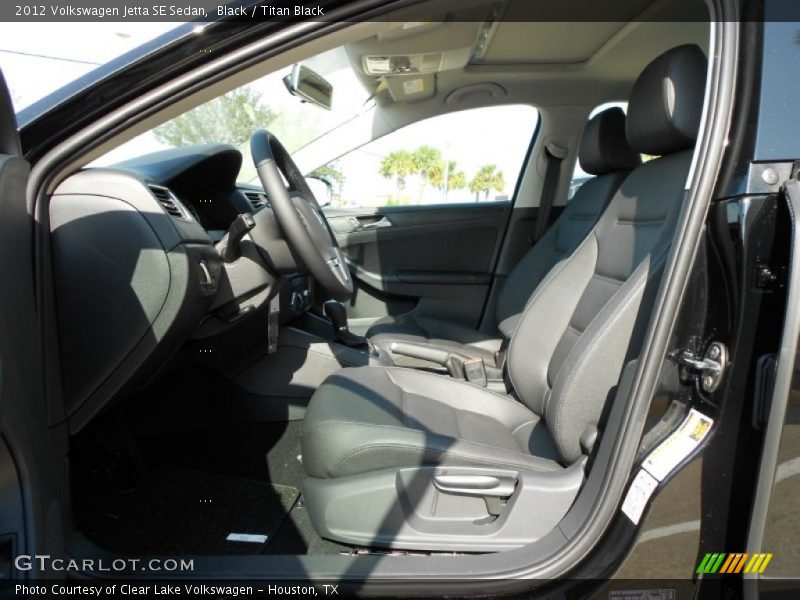 Black / Titan Black 2012 Volkswagen Jetta SE Sedan