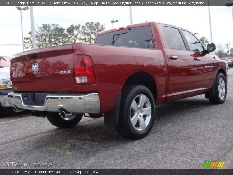 Deep Cherry Red Crystal Pearl / Dark Slate Gray/Medium Graystone 2011 Dodge Ram 1500 Big Horn Crew Cab 4x4