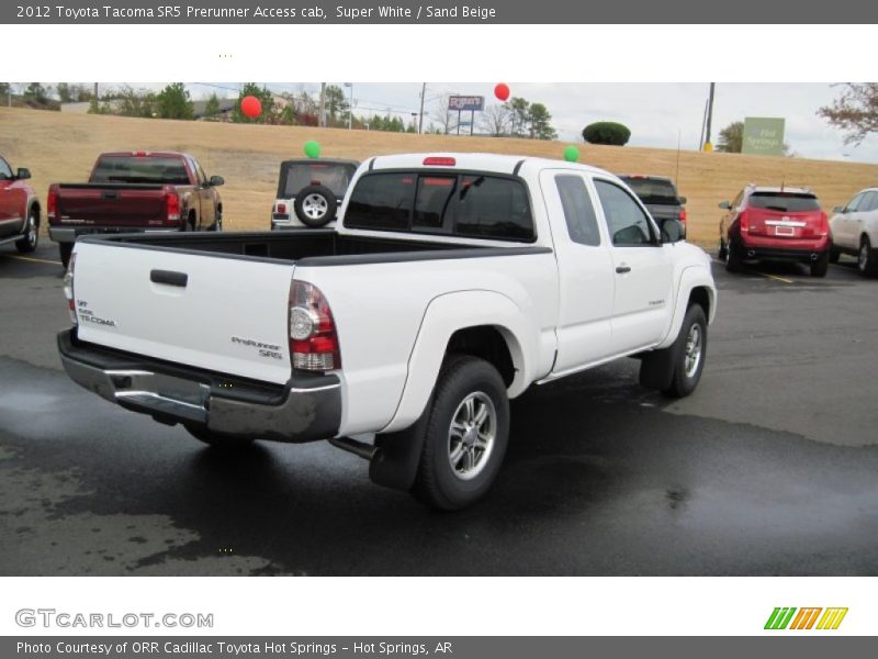 Super White / Sand Beige 2012 Toyota Tacoma SR5 Prerunner Access cab