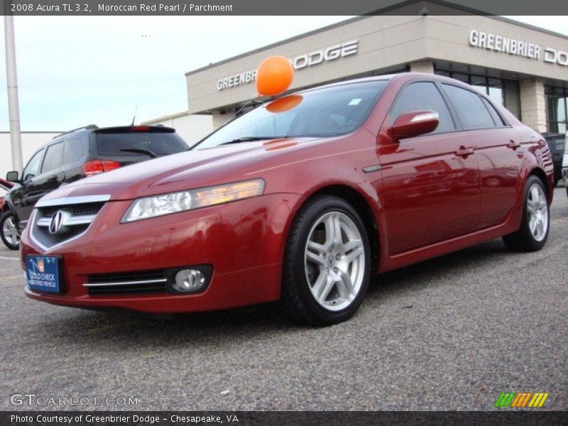 Moroccan Red Pearl / Parchment 2008 Acura TL 3.2