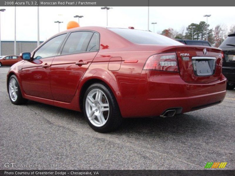 Moroccan Red Pearl / Parchment 2008 Acura TL 3.2