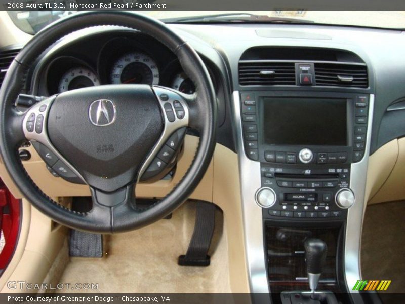 Moroccan Red Pearl / Parchment 2008 Acura TL 3.2