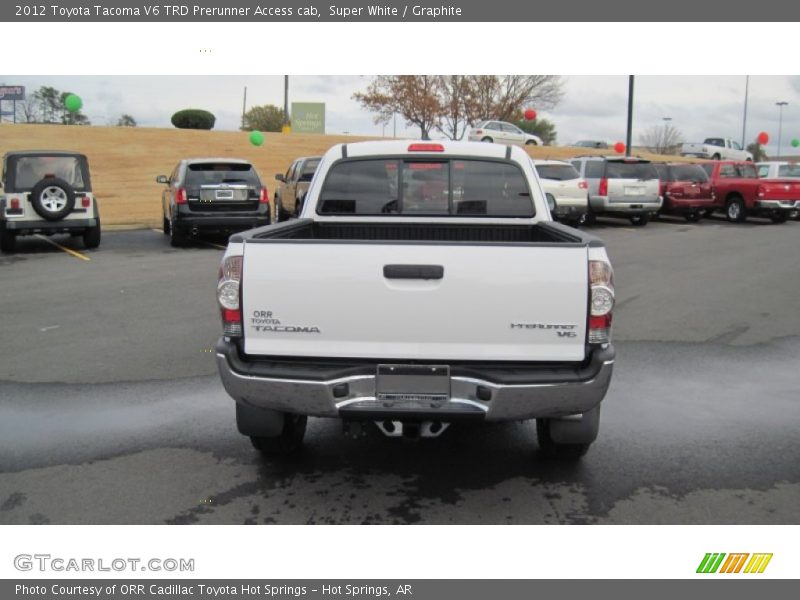 Super White / Graphite 2012 Toyota Tacoma V6 TRD Prerunner Access cab