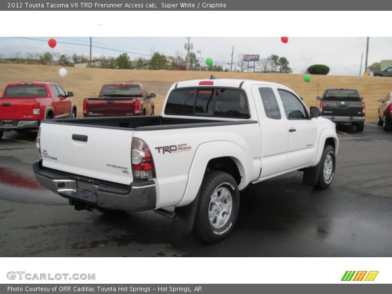 Super White / Graphite 2012 Toyota Tacoma V6 TRD Prerunner Access cab