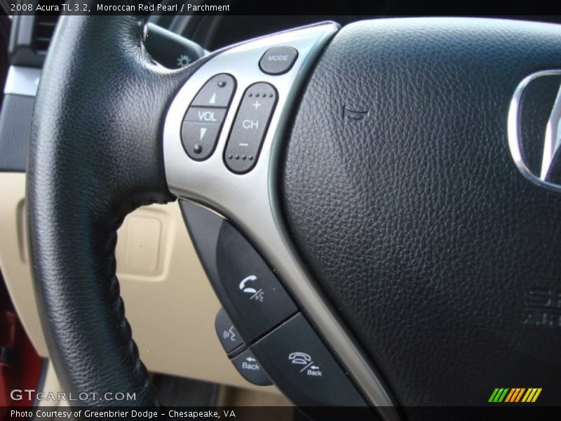 Moroccan Red Pearl / Parchment 2008 Acura TL 3.2