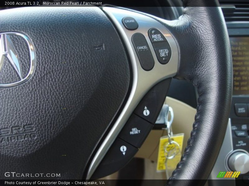 Moroccan Red Pearl / Parchment 2008 Acura TL 3.2