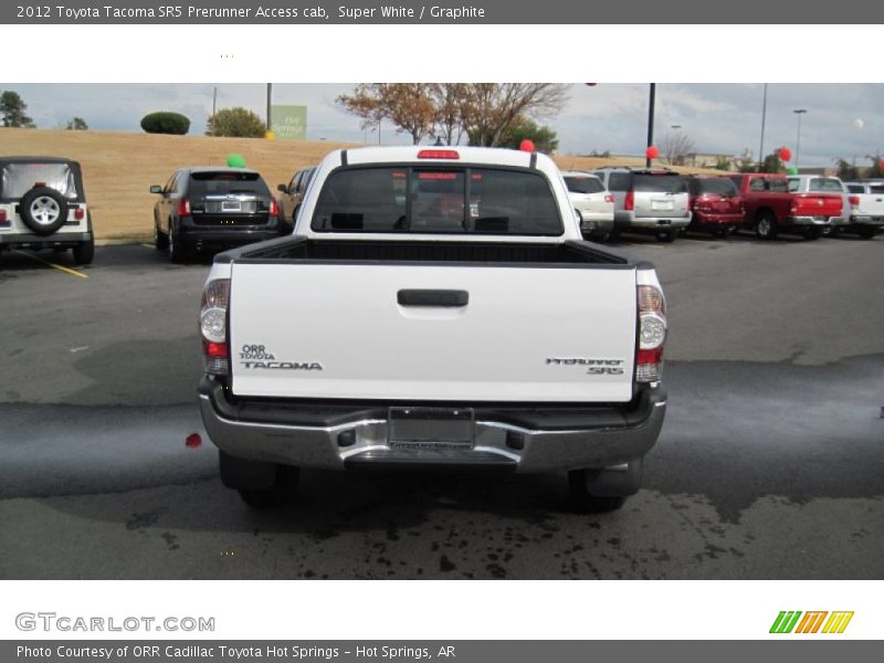 Super White / Graphite 2012 Toyota Tacoma SR5 Prerunner Access cab