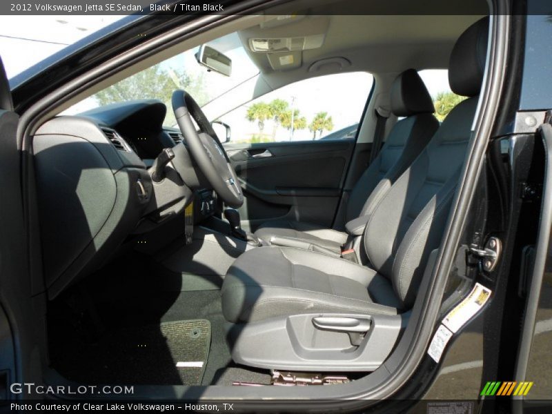 Black / Titan Black 2012 Volkswagen Jetta SE Sedan