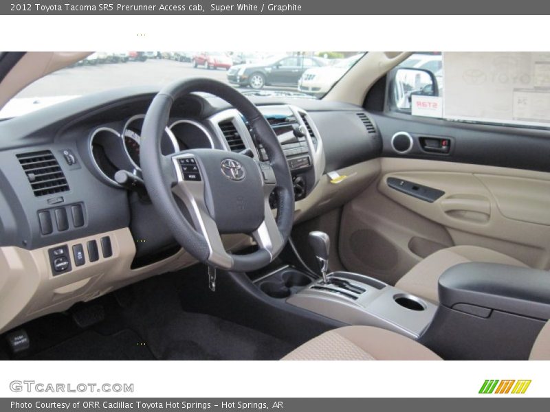 Super White / Graphite 2012 Toyota Tacoma SR5 Prerunner Access cab