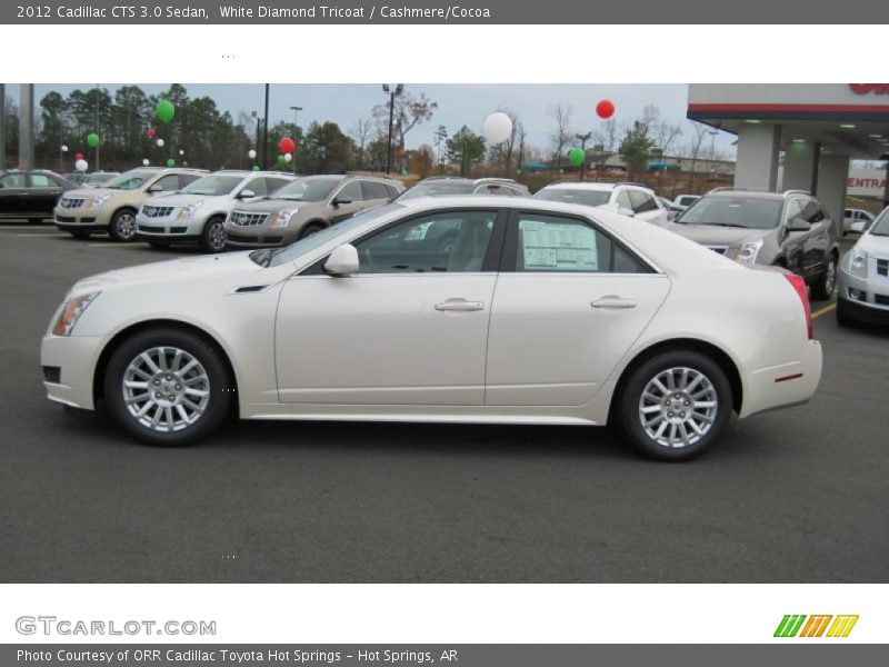 White Diamond Tricoat / Cashmere/Cocoa 2012 Cadillac CTS 3.0 Sedan