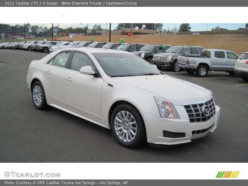 White Diamond Tricoat / Cashmere/Cocoa 2012 Cadillac CTS 3.0 Sedan