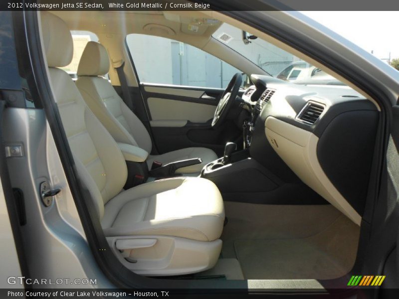 White Gold Metallic / Cornsilk Beige 2012 Volkswagen Jetta SE Sedan