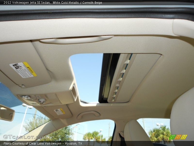 White Gold Metallic / Cornsilk Beige 2012 Volkswagen Jetta SE Sedan