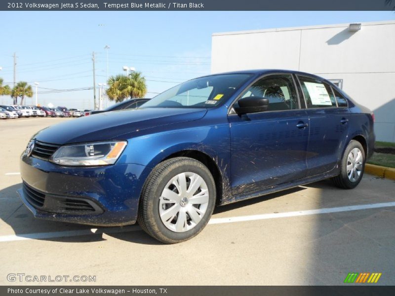 Tempest Blue Metallic / Titan Black 2012 Volkswagen Jetta S Sedan