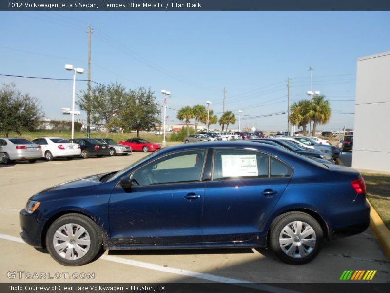 Tempest Blue Metallic / Titan Black 2012 Volkswagen Jetta S Sedan