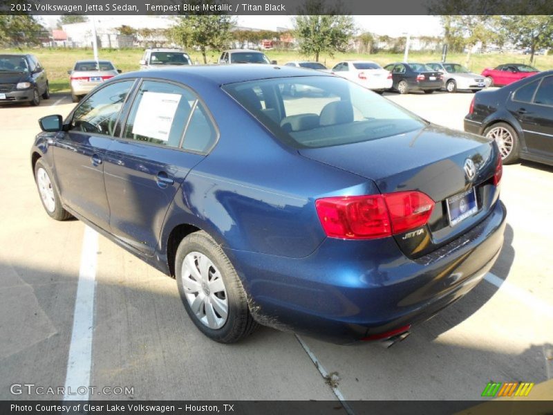 Tempest Blue Metallic / Titan Black 2012 Volkswagen Jetta S Sedan