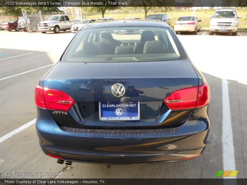 Tempest Blue Metallic / Titan Black 2012 Volkswagen Jetta S Sedan