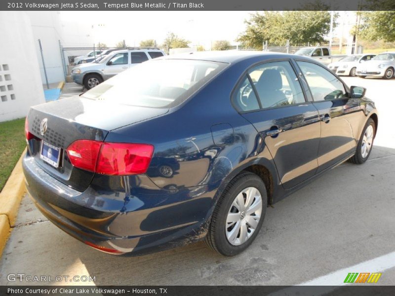 Tempest Blue Metallic / Titan Black 2012 Volkswagen Jetta S Sedan