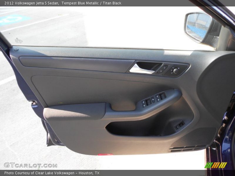 Tempest Blue Metallic / Titan Black 2012 Volkswagen Jetta S Sedan