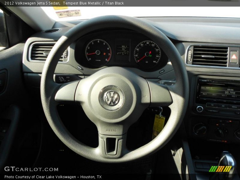 Tempest Blue Metallic / Titan Black 2012 Volkswagen Jetta S Sedan