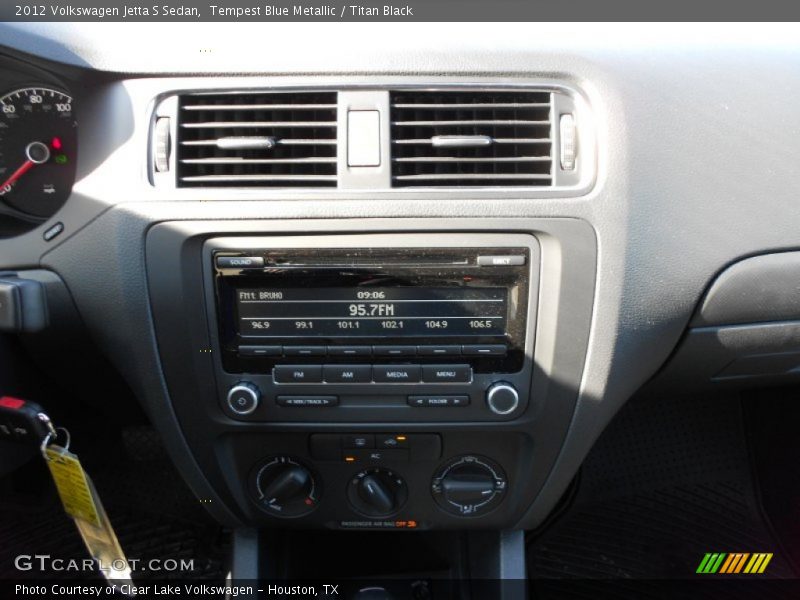 Tempest Blue Metallic / Titan Black 2012 Volkswagen Jetta S Sedan