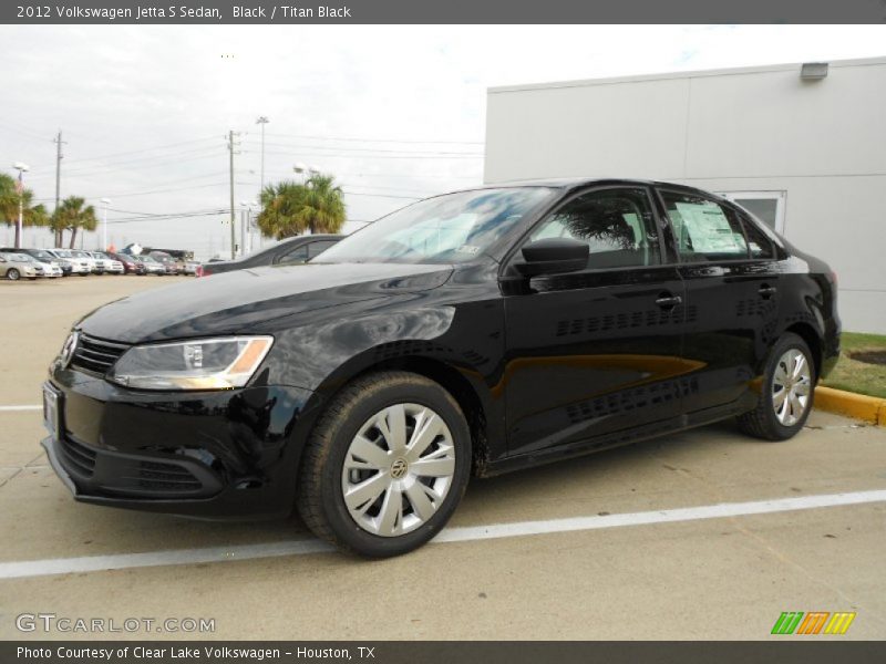 Black / Titan Black 2012 Volkswagen Jetta S Sedan