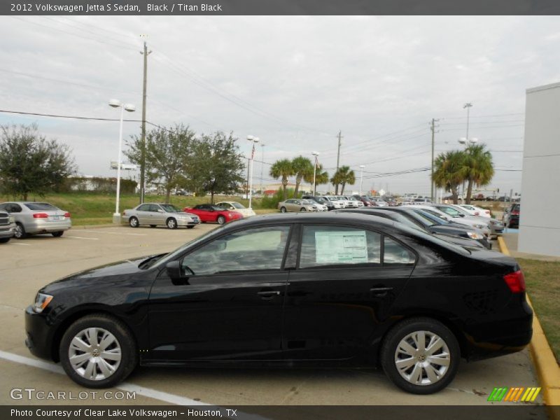 Black / Titan Black 2012 Volkswagen Jetta S Sedan