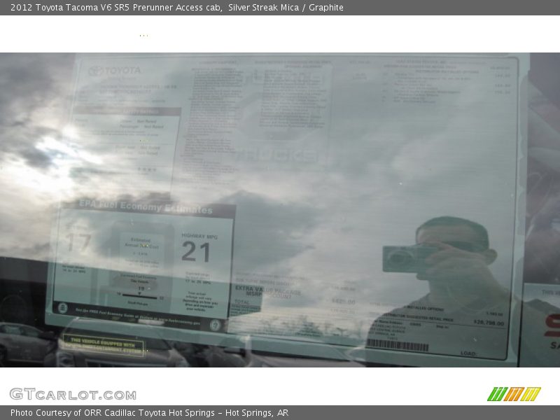 Silver Streak Mica / Graphite 2012 Toyota Tacoma V6 SR5 Prerunner Access cab