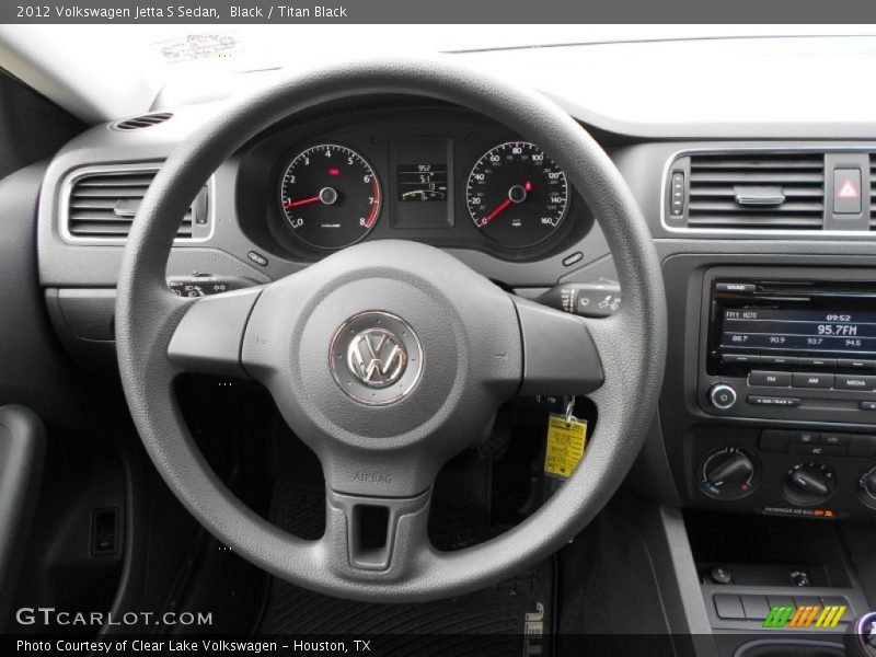 Black / Titan Black 2012 Volkswagen Jetta S Sedan