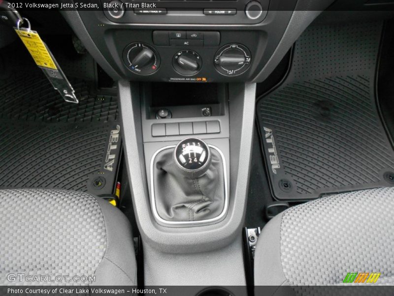 Black / Titan Black 2012 Volkswagen Jetta S Sedan