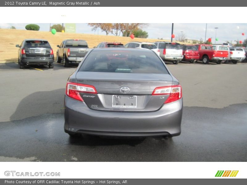 Magnetic Gray Metallic / Ash 2012 Toyota Camry LE