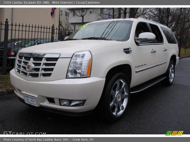 White Diamond / Cocoa/Cashmere 2009 Cadillac Escalade ESV AWD