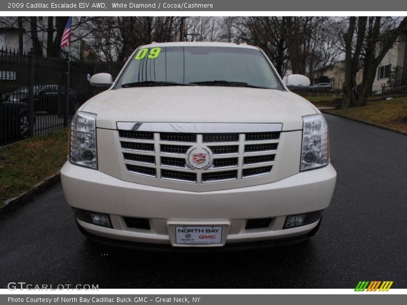 White Diamond / Cocoa/Cashmere 2009 Cadillac Escalade ESV AWD