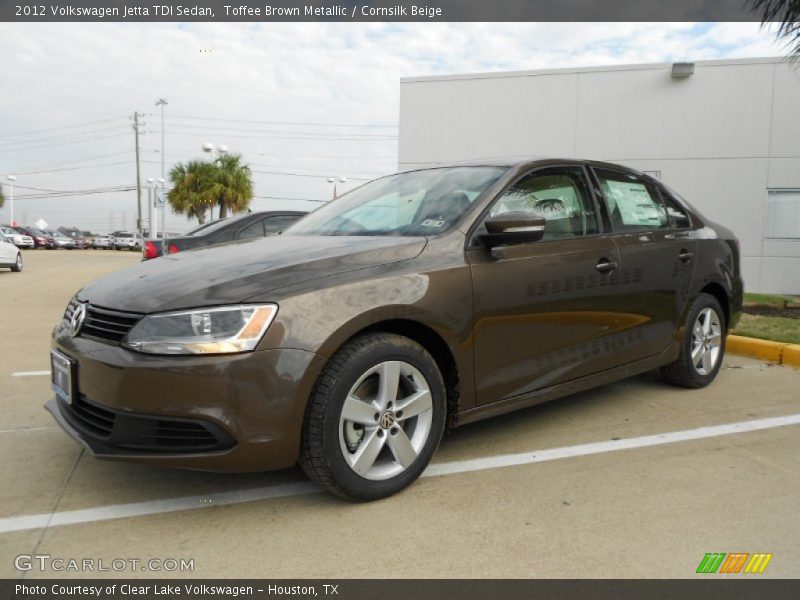 Toffee Brown Metallic / Cornsilk Beige 2012 Volkswagen Jetta TDI Sedan