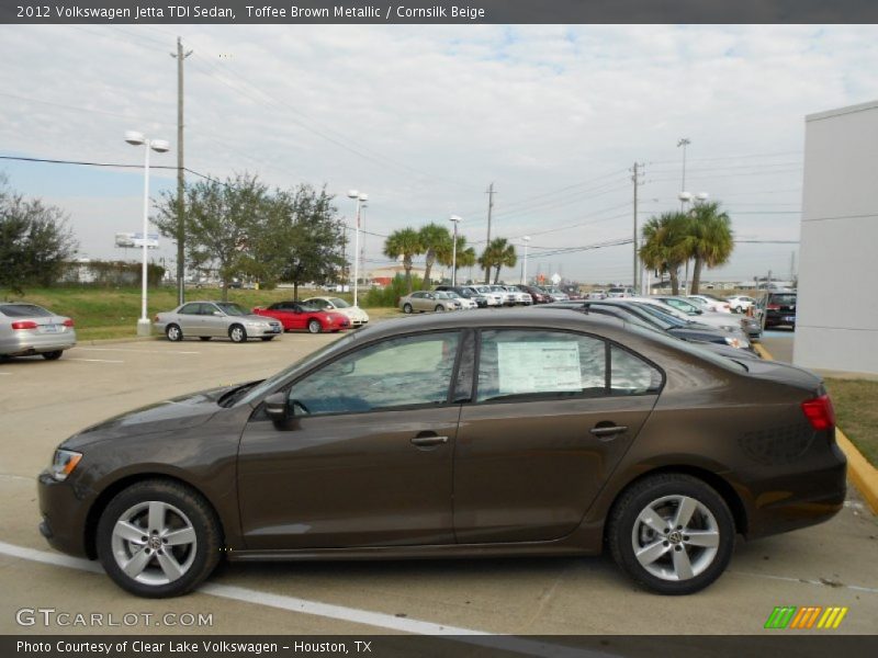 Toffee Brown Metallic / Cornsilk Beige 2012 Volkswagen Jetta TDI Sedan