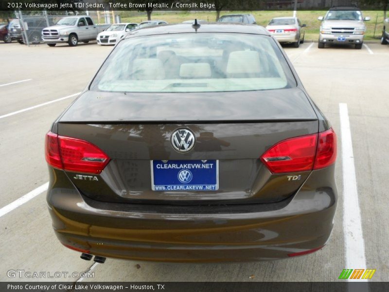 Toffee Brown Metallic / Cornsilk Beige 2012 Volkswagen Jetta TDI Sedan