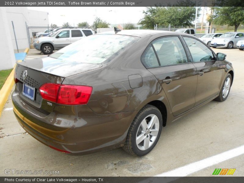Toffee Brown Metallic / Cornsilk Beige 2012 Volkswagen Jetta TDI Sedan