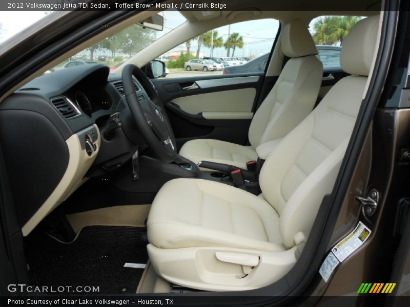  2012 Jetta TDI Sedan Cornsilk Beige Interior