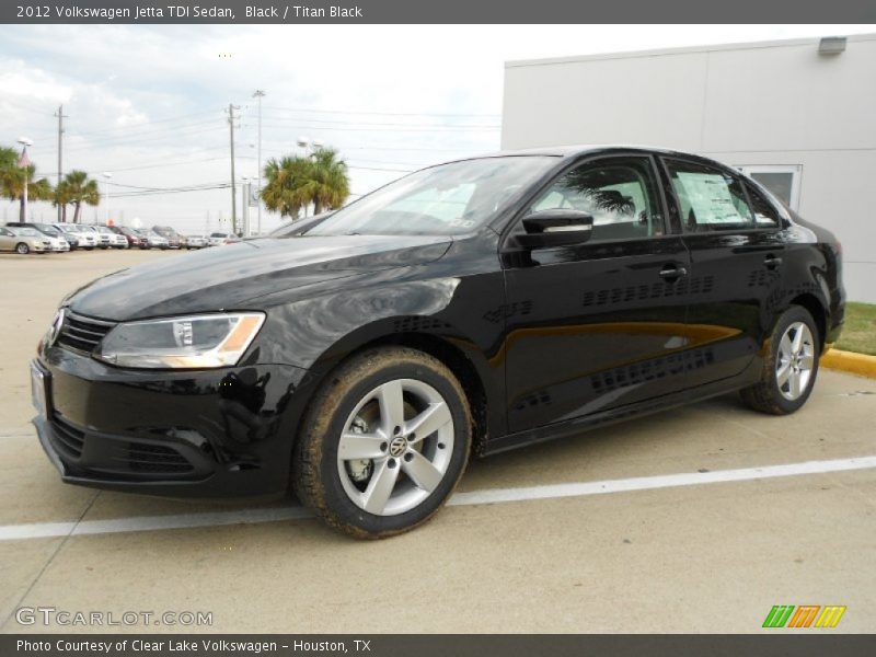 Black / Titan Black 2012 Volkswagen Jetta TDI Sedan