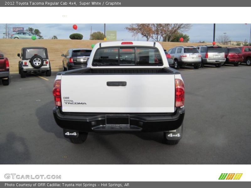 Super White / Graphite 2012 Toyota Tacoma Regular Cab 4x4